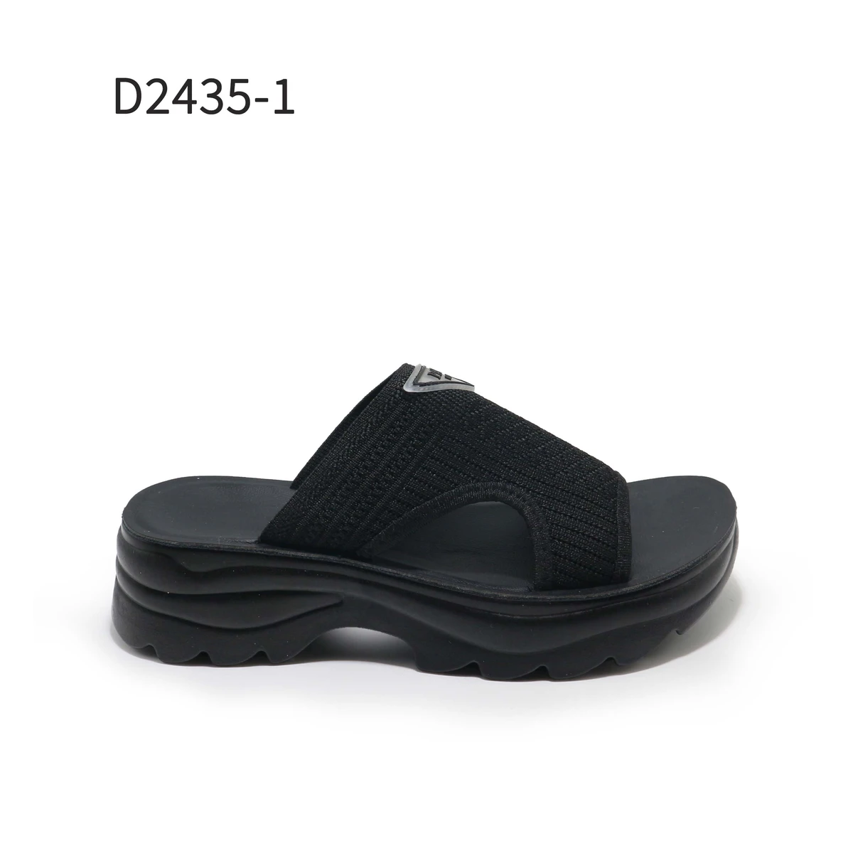 d2435-1__d2435-1.webp Дамски чехли Xcess D2435-1 – Черен цвят - Image 1